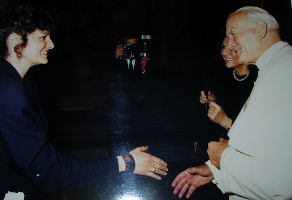 Gabriella Gagliardibi col santo padre
